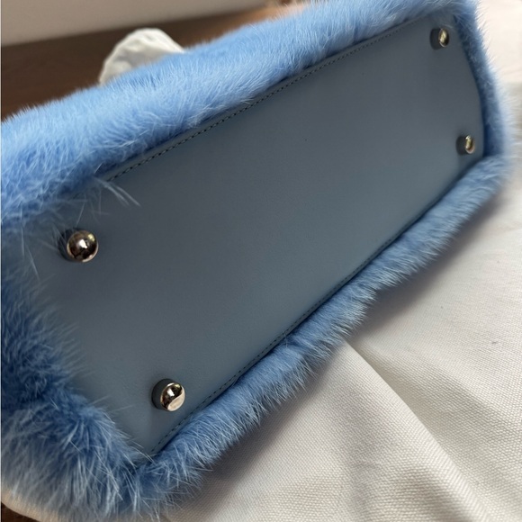 Brandon Blackwood Blue Mink Lisa Shoulder Bag - Picture 4 of 7